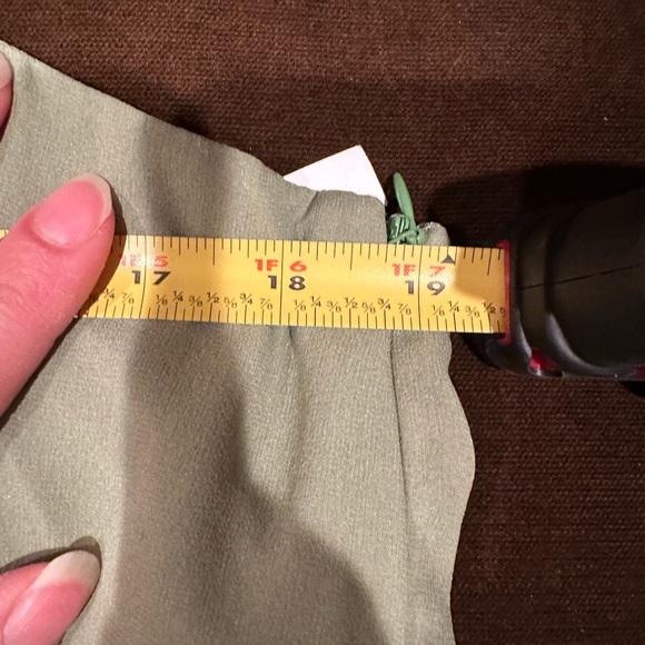 Ann Taylor NWT Maas Green Midi Strapless Dress Sz 16 iZipper And Closure on Side - Picture 16 of 16